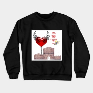 chained heart Crewneck Sweatshirt